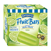 Nestle Outshine lime fruit ice bars, made with real fruit juice, 6 bars Left Picture